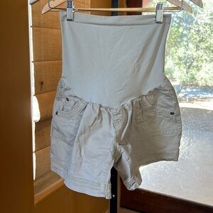 Maternity Khaki Shorts
